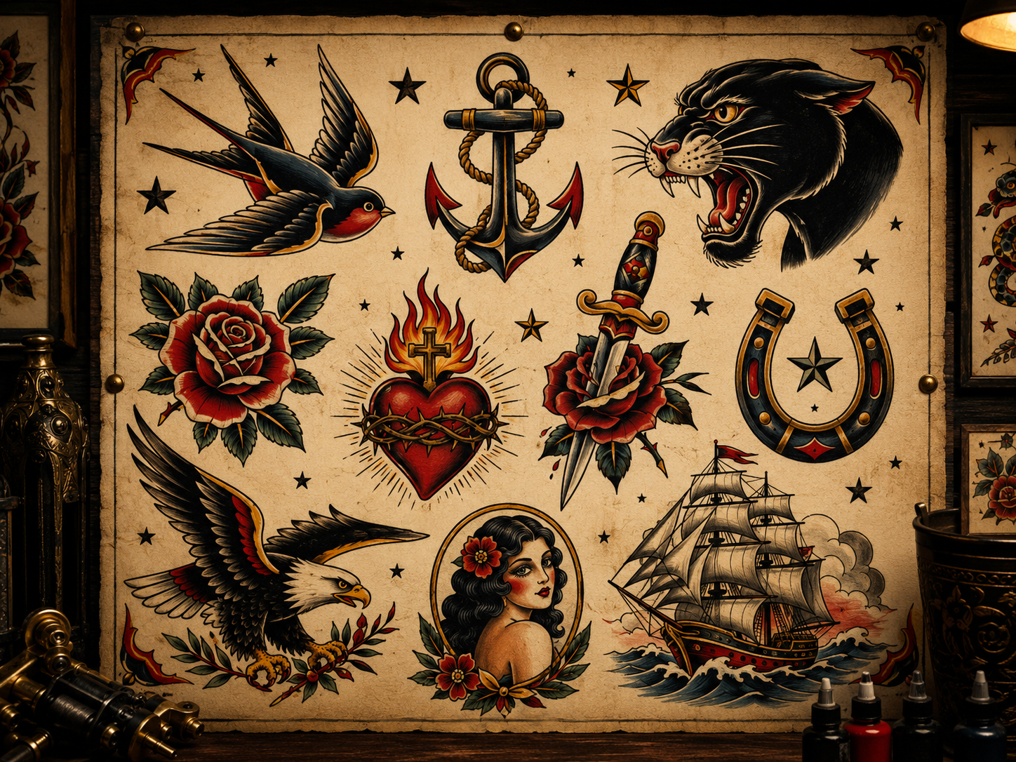 Studio tattoo old school